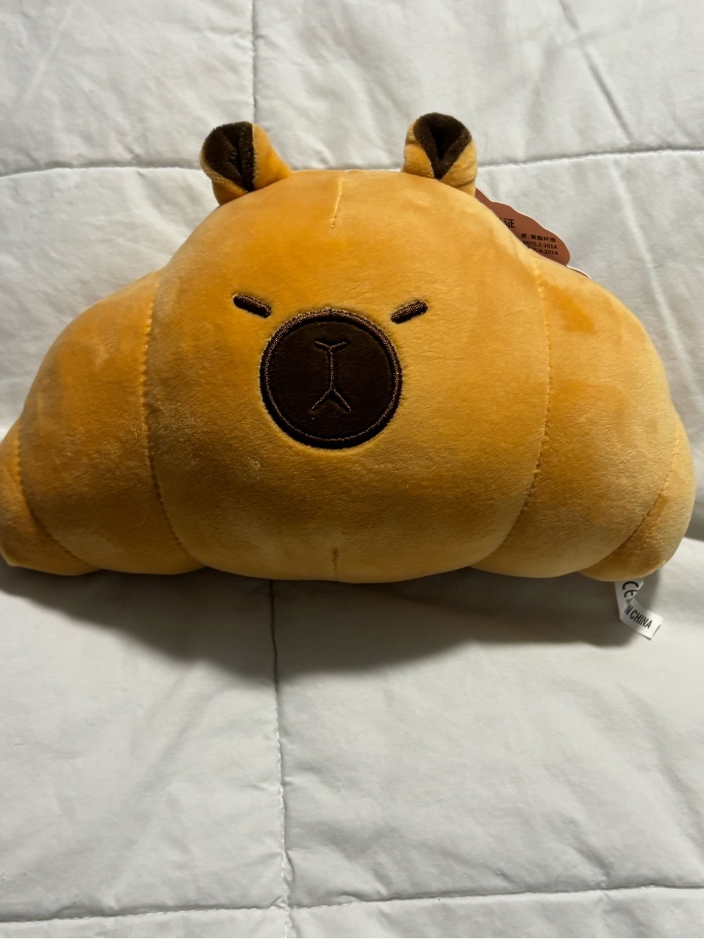 Capybara Croissant Plush Stuffie Toy
